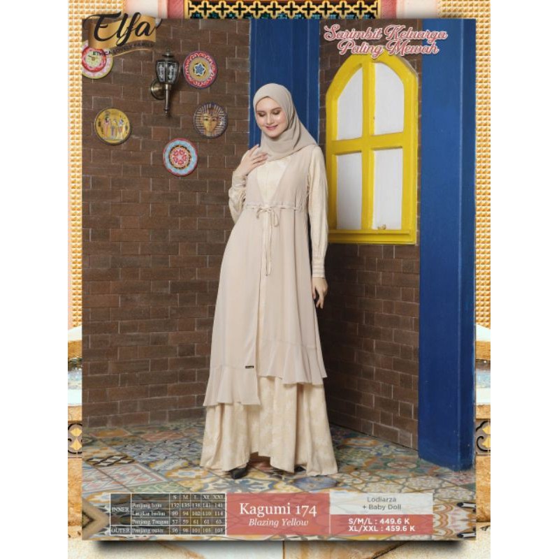 Gamis Ethica kagumi 174 Blazing Yellow