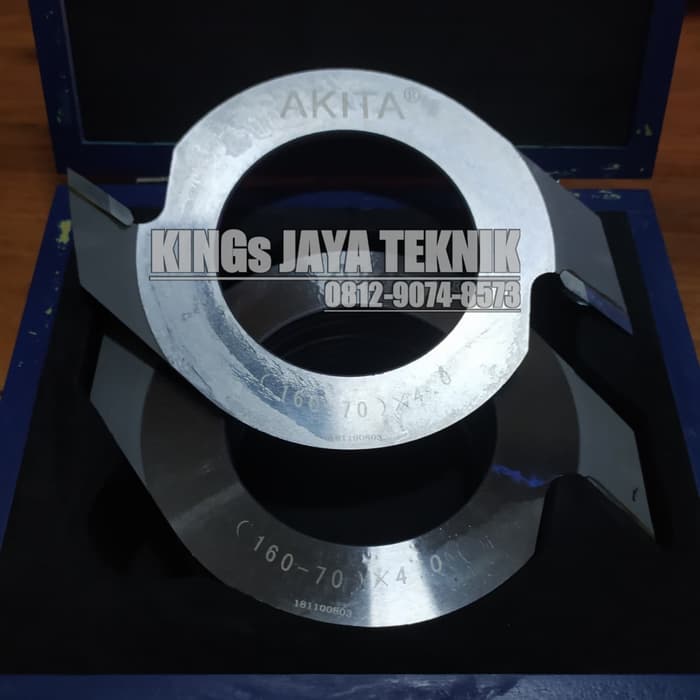 MATA PISAU FINGER JOINT CUTTER 160 x 4 x 70 x 2T AKITA 10 PCS