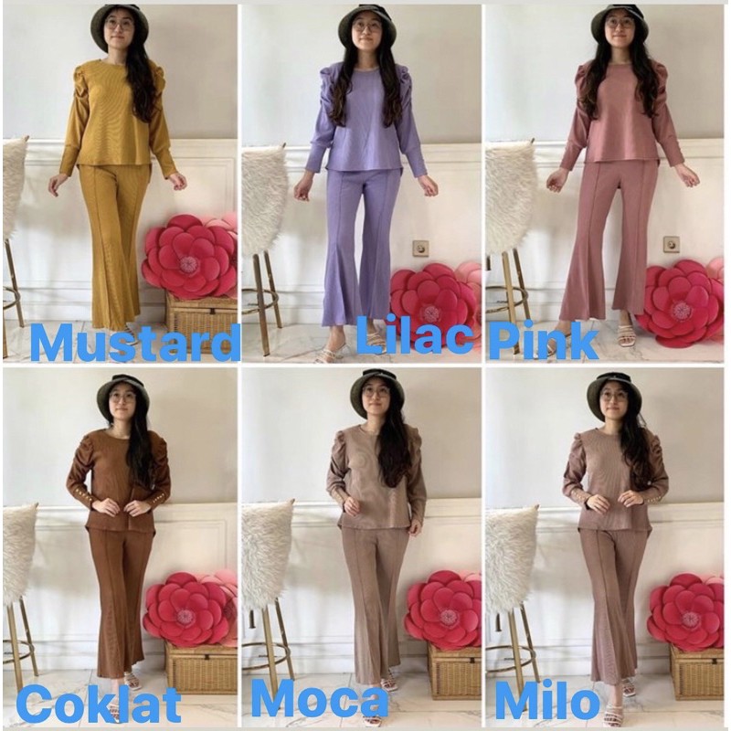 SETELAN WANITA | JESICA SET | ONE SET PREMIUM BAHAN PLEATS IMPORT | SETELAN TERMURAH