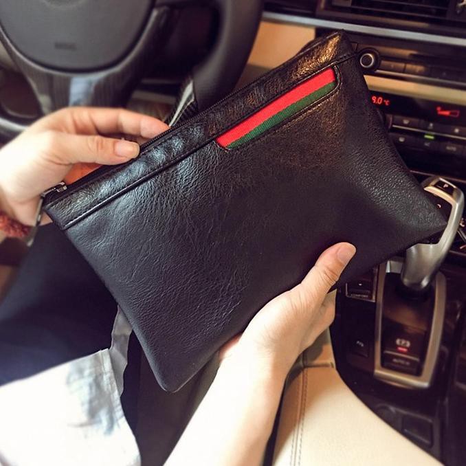 Tas Clutch Kulit Handbag Tas Tangan Pria Wanita 9906