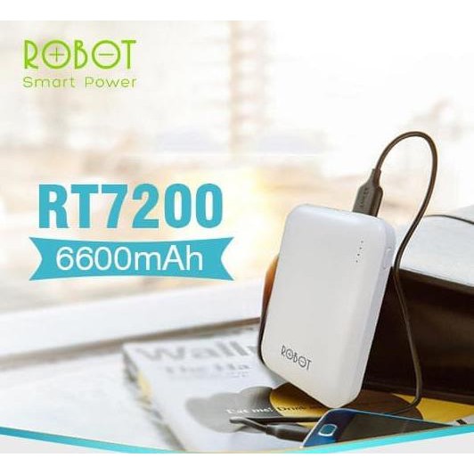 Powerbank Robot Rt7200 6600 Mah "Dual Output" Original 100%