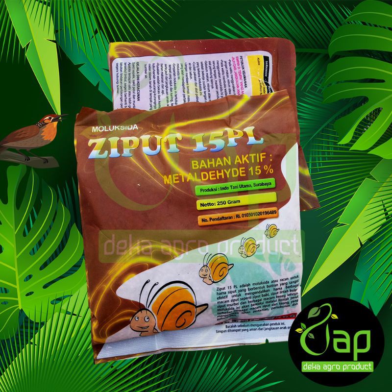 MOLUSKISIDA ZIPUT 15PL 250GRAM racun siput dan keong sawah