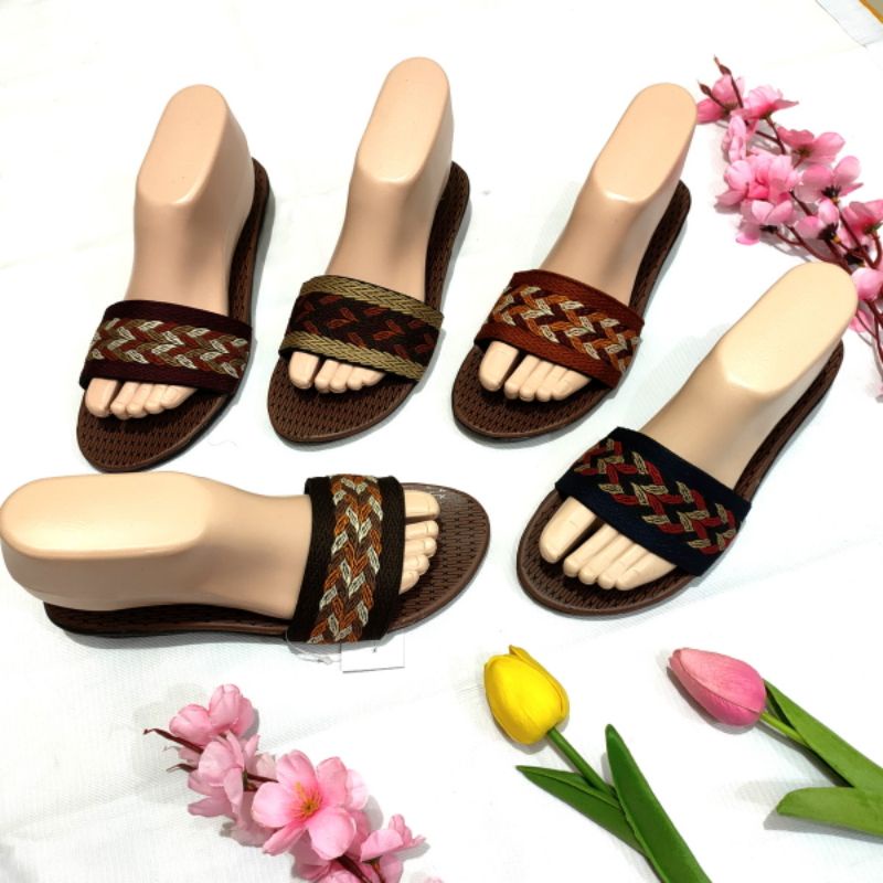 Sandal Wanita murah selop ( Felonie MRA 01 rajut ) turki rajut terbaru