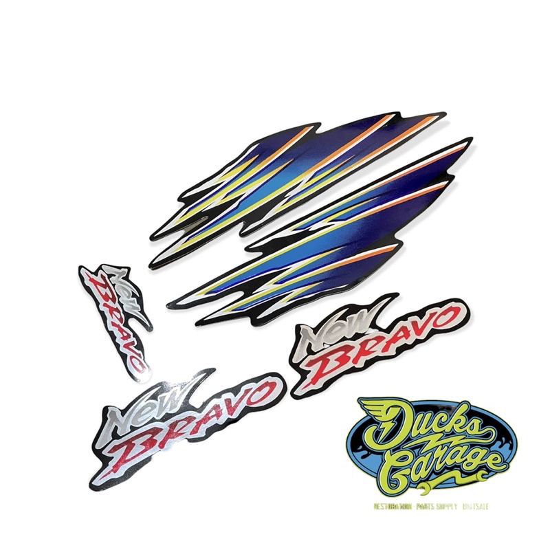 striping sticker suzuki rc rc100 new bravo jet cooled