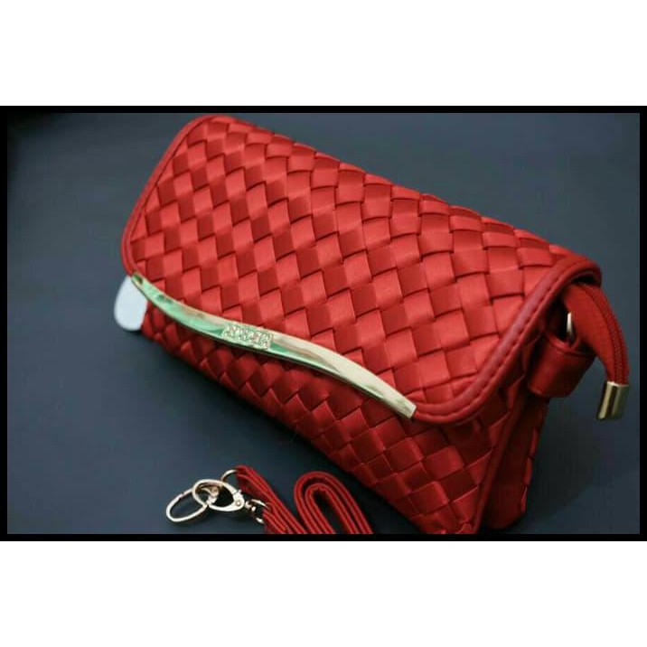 Jual Jual Tas Selempang Webe Polyster Rajut Super Wanita Pesta Clutch