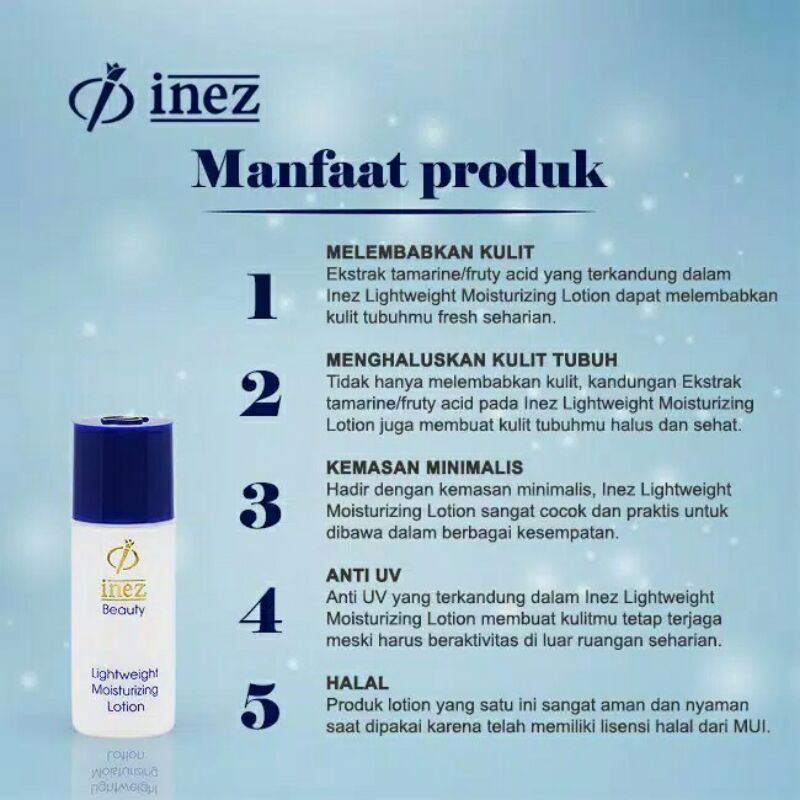 Inez Lightweight Moizturizing Lotion 35 ML