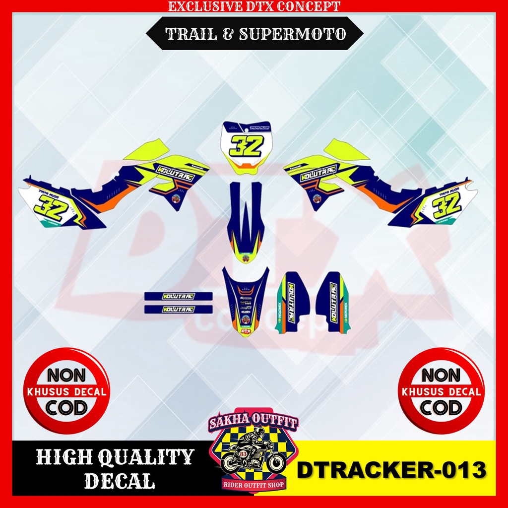 decal dtracker decal dtracker 150 decal dtracker 150 full body decal dtracker Supermoto decal klx dt