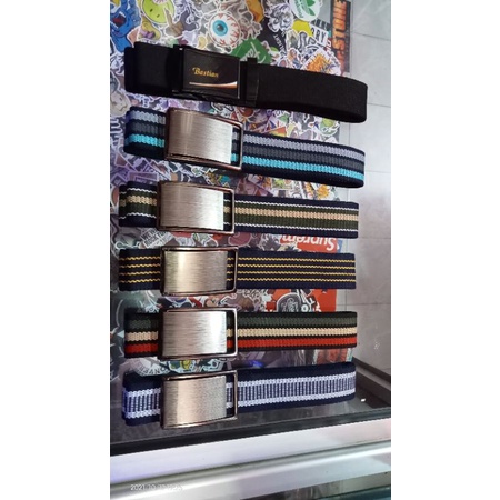 Sabuk gesper pria kain Ikat Pinggang Kain Distro