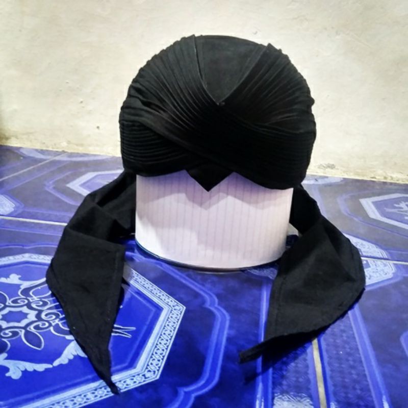 Blangkon Jogja DewasaHitam Polos