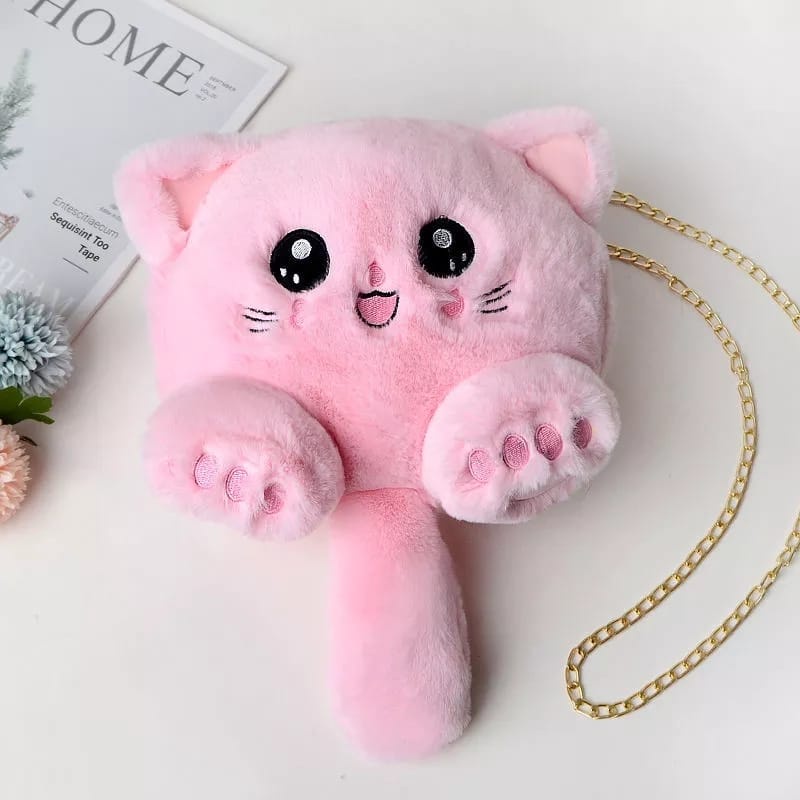 &quot;aurabagss&quot; - Tas Wanita Tas Selempang Boneka Bulu Pikacu Tas Bulu Tas Boneka Bulu Cute Imut Keren