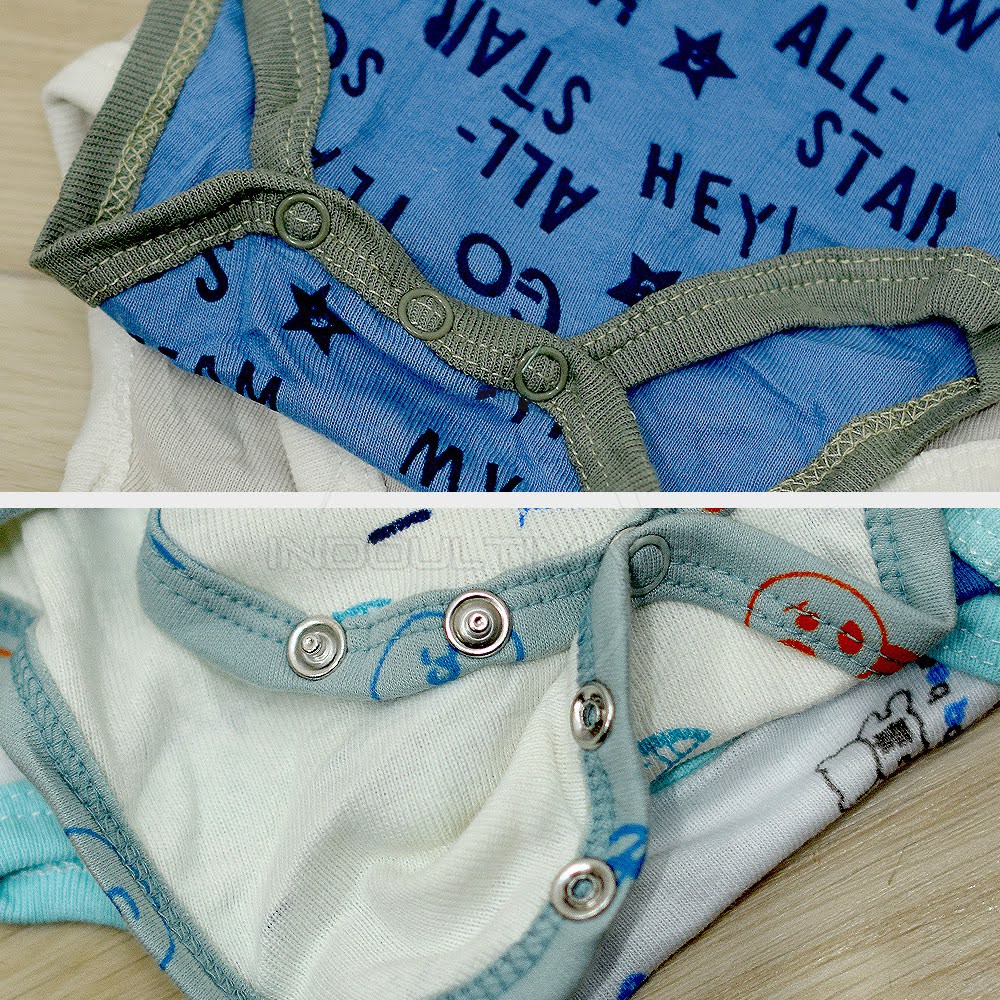 5in1 Jumsuit Bayi Lengan Pendek BC-01-7 Jumper Bayi Bodysuit Bayi Jumpsuit Anak Bayi Baju Tidur Bayi-7