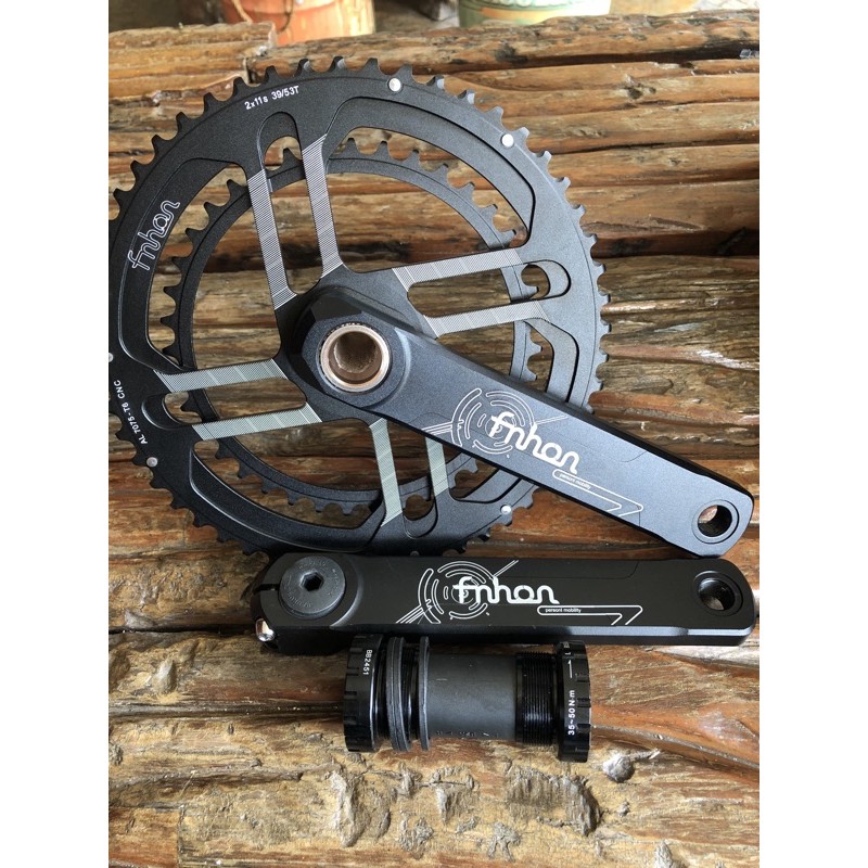 crankset fnhon 53-39t hitam