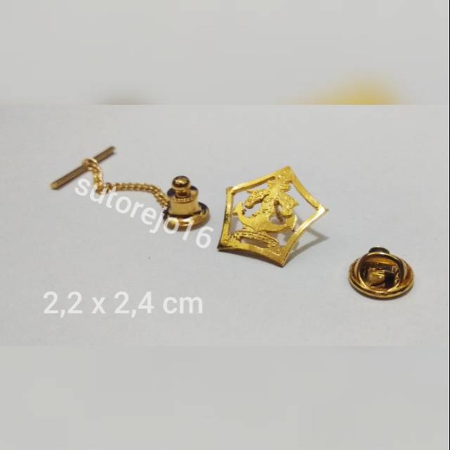 pin pomal, pin kerah, pin baju, pin kuningan