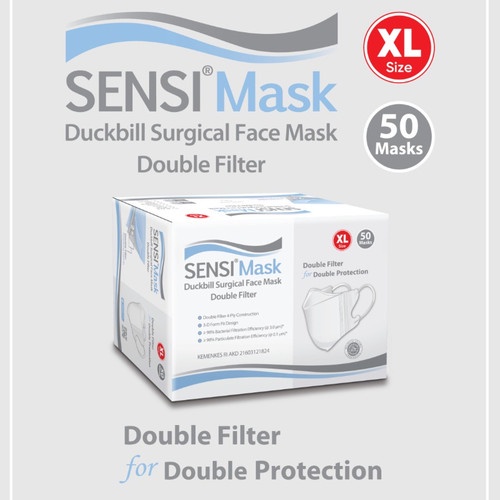 Masker Sensi Duckbill New 4 Ply - 50 pcs / box