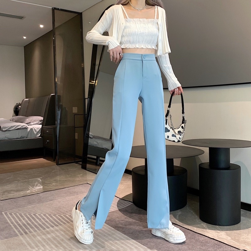 CELANA CULLOTE HW PANTS HIGWAIST PANTS IMPORT KULOT SPLIT MX888