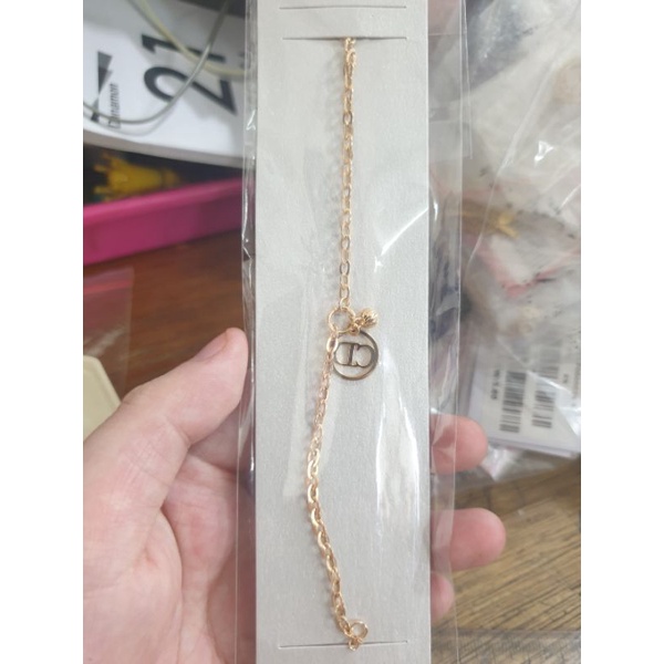 gelang rantai ring polos cd emas asli 700 70% 16k fashion simple