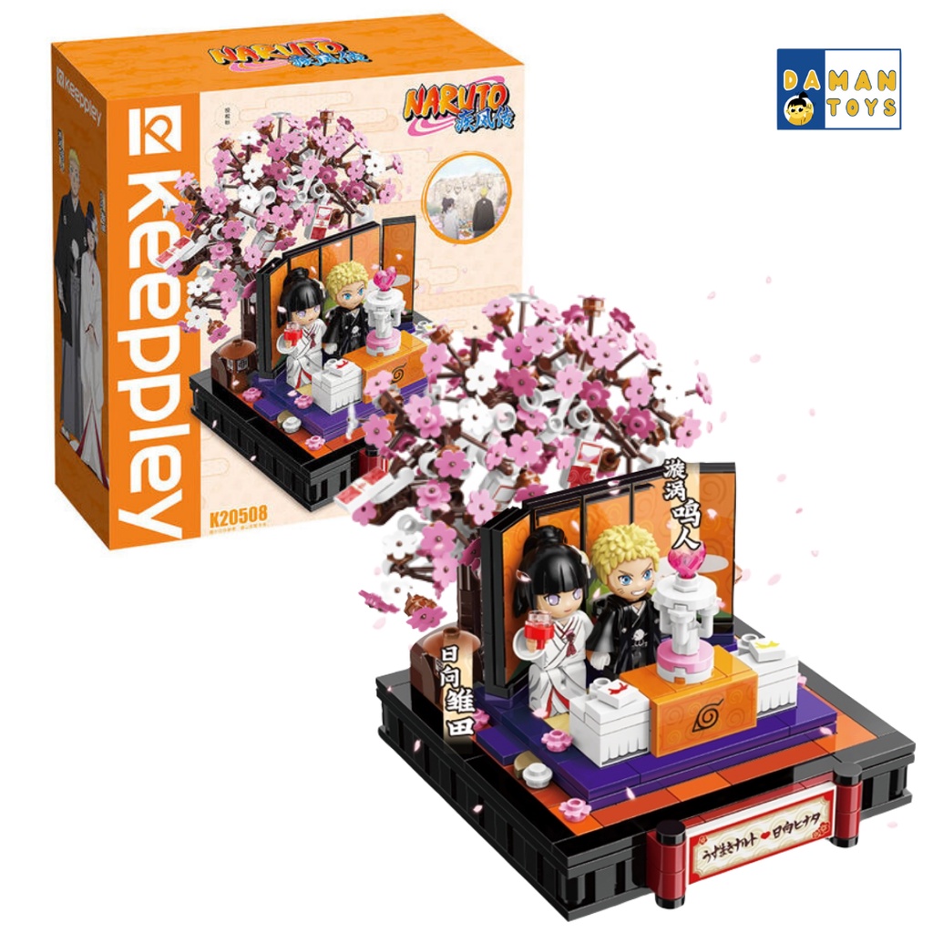 Keeppley Naruto Shippuden Habitat Brick Set Ichiraku Ramen Series - Wedding Naruto Hinata