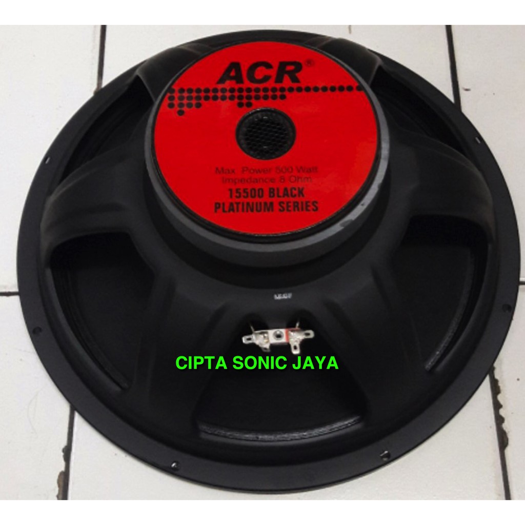 Speaker ACR 15 inch 15500 Black Platinum Series ORIGINAL SINAR BAJA