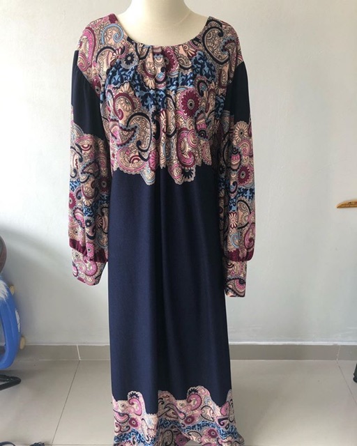 Preloved Gamis Biru Dongker