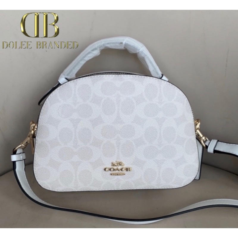 COACH SERENA IN SIGNATURE CANVAS - WHITE