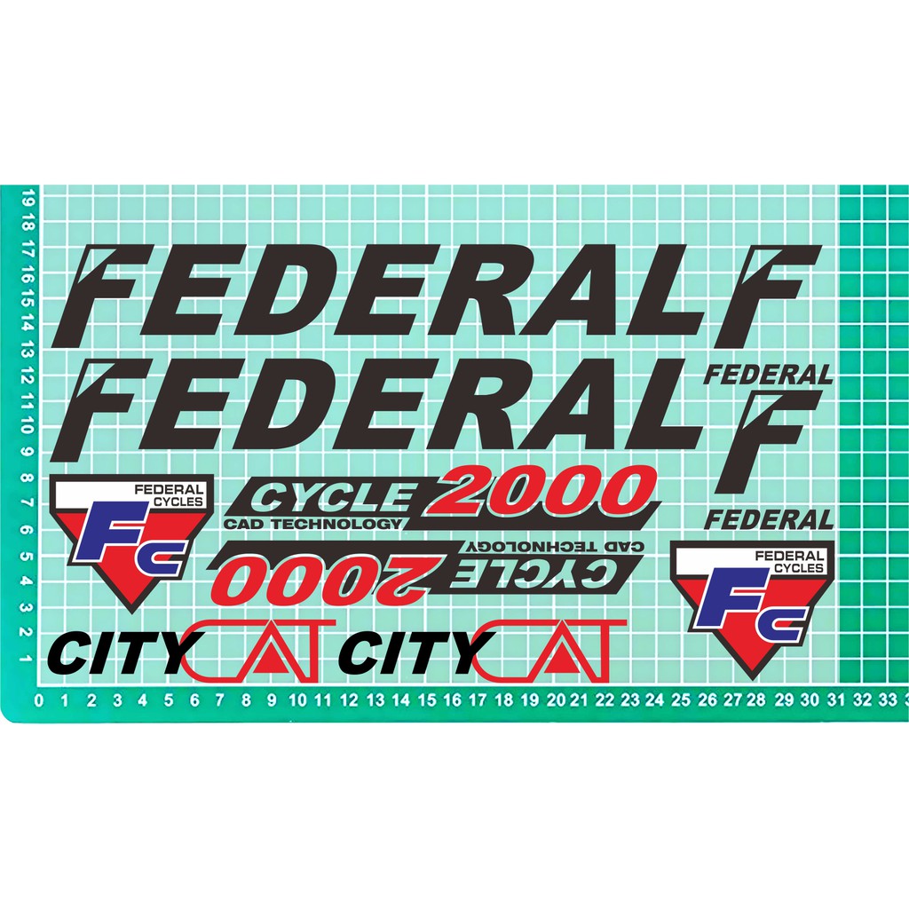 cutting stiker sticker sepeda federal city