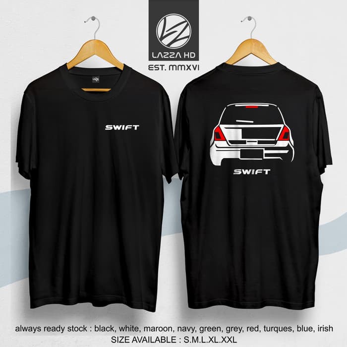 Kaos Tshirt Distro Suzuki Swift REAR Terlaris