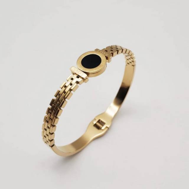 Gelang titanium motif bulat