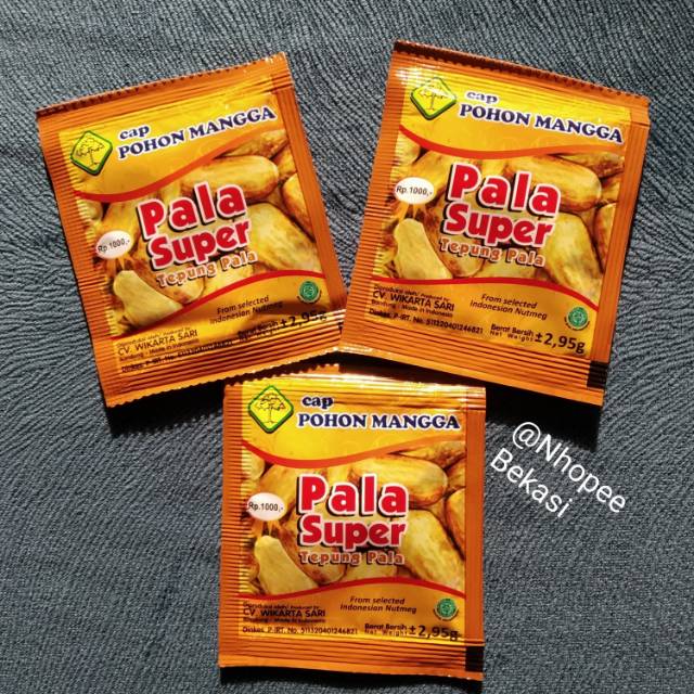 

3 sachet Tepung pala