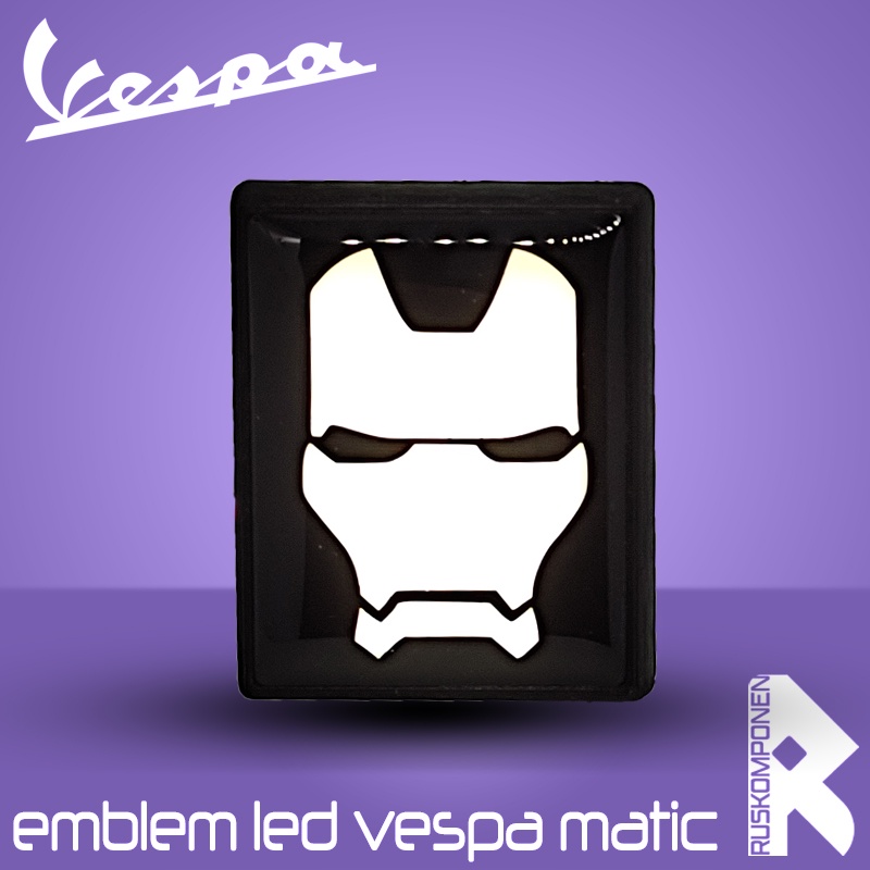 Lampu Led Vespa Matic Lampu Sein Emblem Led Vespa Matic Emblem Dasi Depan Vespa Matic Aksesoris Vesp