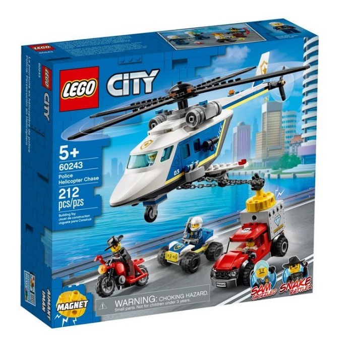 Mainan Lego-City Police Helicopter Chase