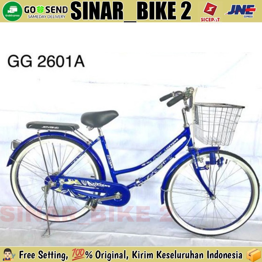 Sepeda Keranjang Dewasa 20,24 &amp; 26 Inch JIEYANG 01A  City Bike