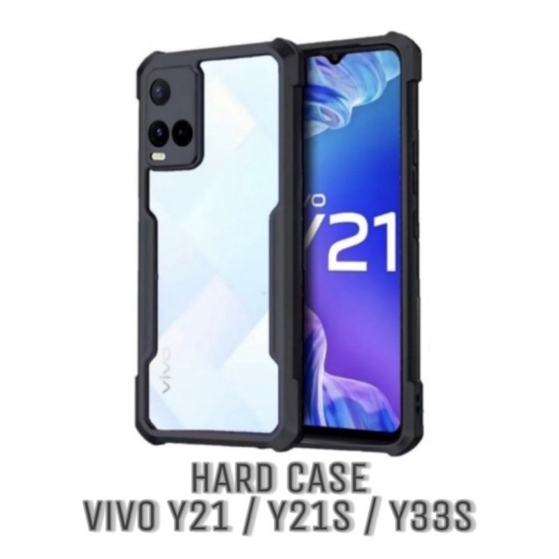 Case Fusion Vivo Y21 Y21S Y33s New - Softcase Clear Armor Bumper Transparent ShockProof - UA