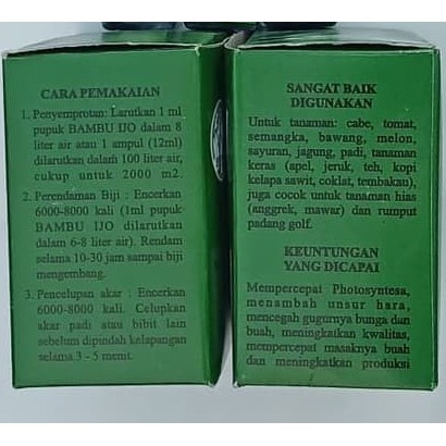 PUPUK BAMBU IJO CAIR 12ML KEMASAN PABRIK