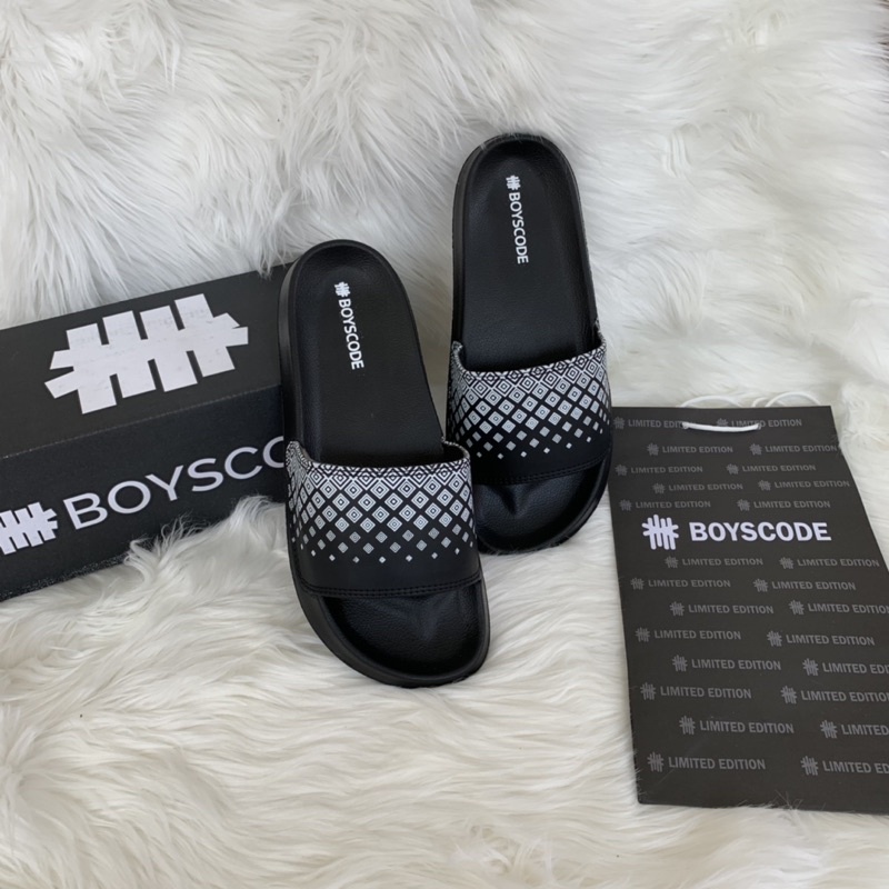 [BOYSCODE] TYPE 10 Sandal Selop Batik Yunani / Sendal Slide Pria Wanita / Sendal Slip On