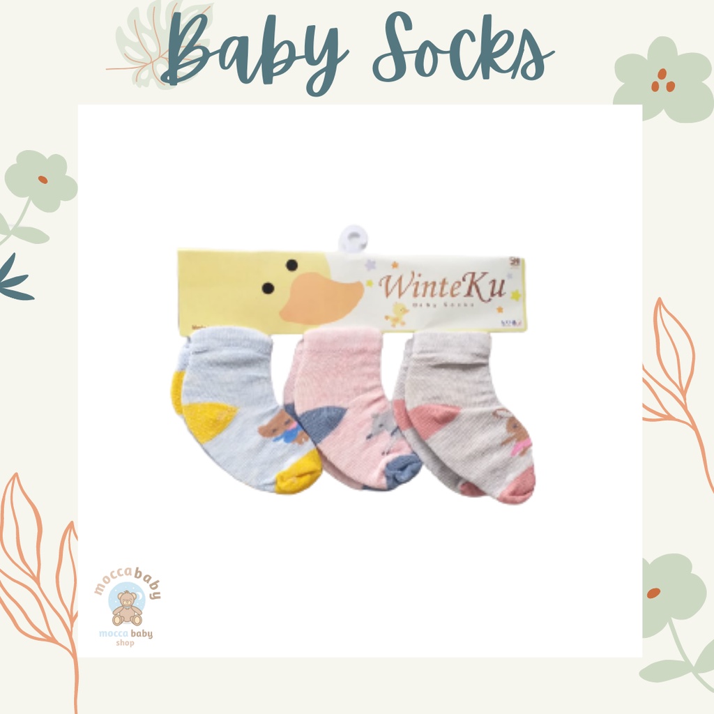 MBSS BISA PILIH MOTIF!!! WINTEKU Kaos Kaki Anak Bayi Non-slip Kaus Kaki Katun / Baby Socks P2