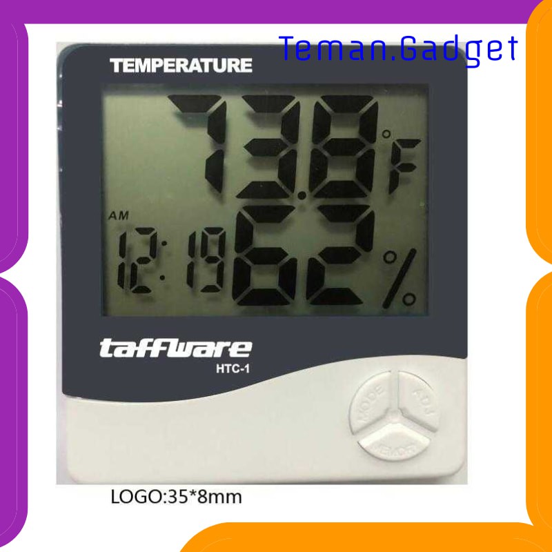 TG-DE357 TAFFWARE DIGITAL TEMPERATURE HUMIDITY METER + CLOCK CALENDER - HTC-1