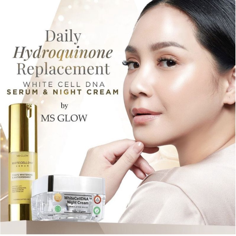 Ms Glow night white cell dna Ms Glow serum white cell dna serum /krim malam ms glow temanggung/Ms Gl