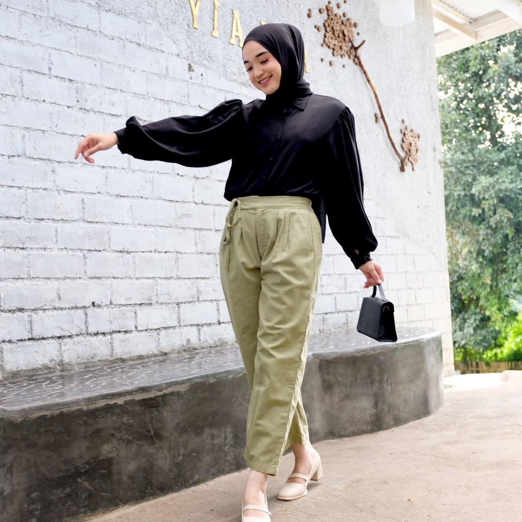 WYNA PANTS / CELANA KERJA / CELANA WANITA / CELANA LINEN