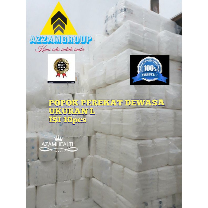 POPOK DEWASA MODEL PEREKAT UKURAN L isi 10pcs