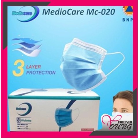 [LOKAL] FOREVER YOUNG - MASKER 3 PLAY - FACEMASK IZIN BNPB ORIGINAL 50PCS