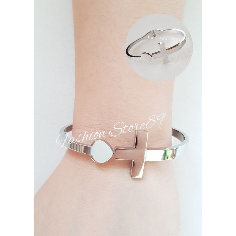 Ready Gelang Bangle Salib Titanium gelang Bangle rohani gelang salib fashion titanium bestseller