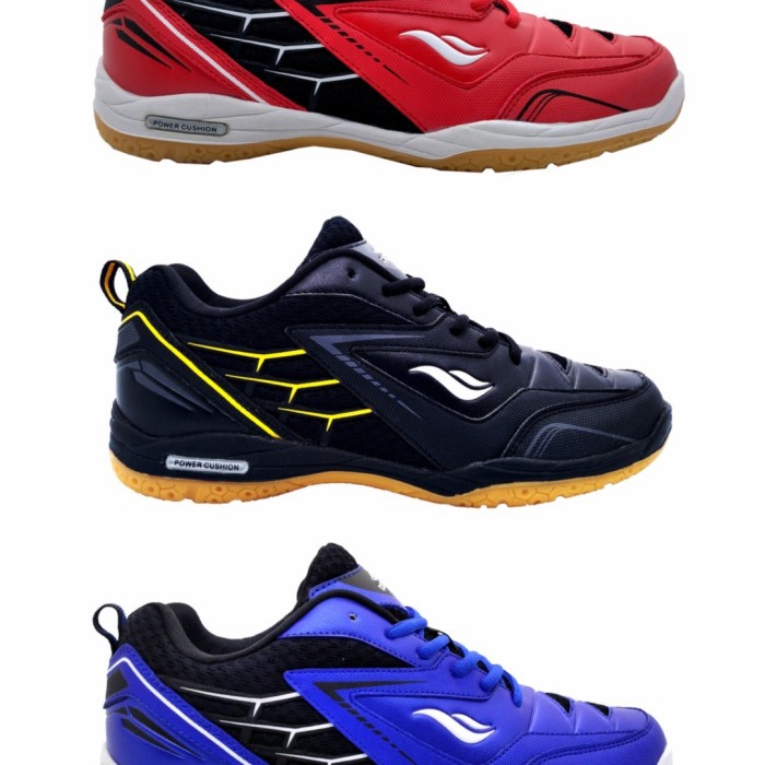 [COD] SEPATU BADMINTON ANAK MERK DESLE Type B171 WARNA CYTRUN - Biru, 37