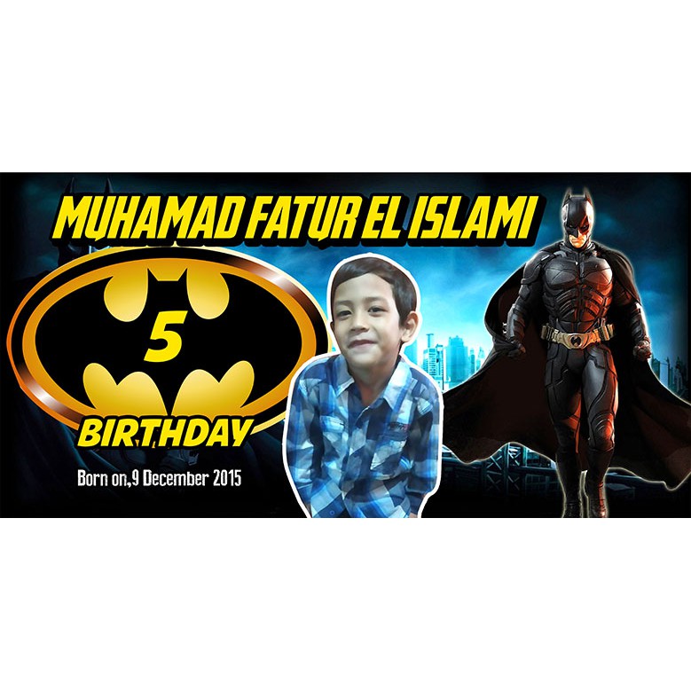 Banner / Spanduk Ulang tahun 2x1 M Tema Custom