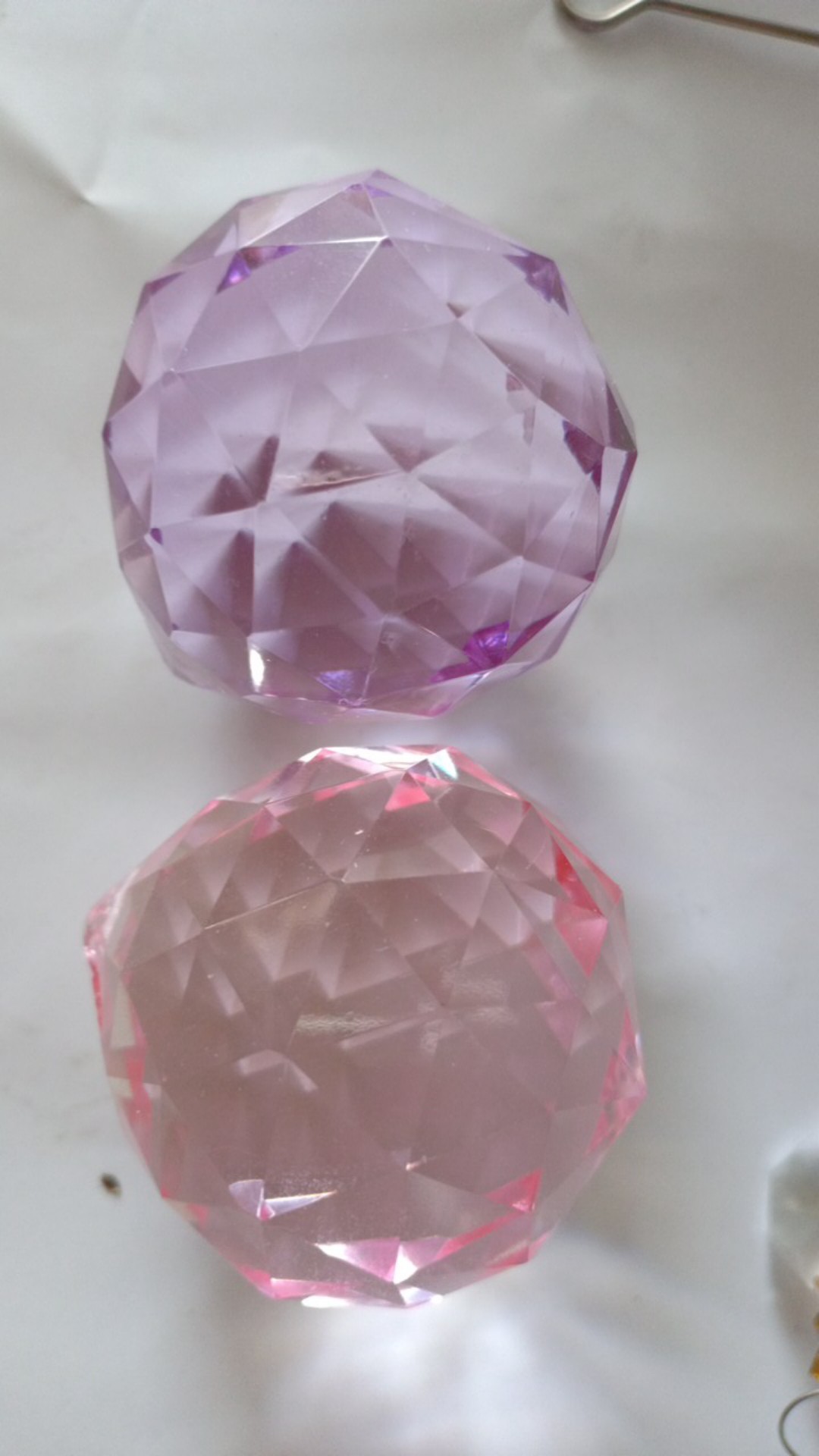 Aksesoris Kristal Lampu Hias Lilin Chandelier Baso Bakso Bola 40 Mm Bening Ungu Pink Hitam Kuning