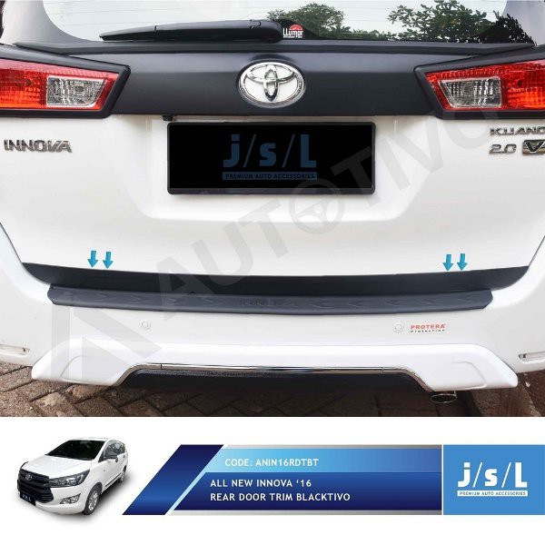 Aksesoris Tambahan  JSL List Pintu Belakang Innova Reborn Blacktivo
