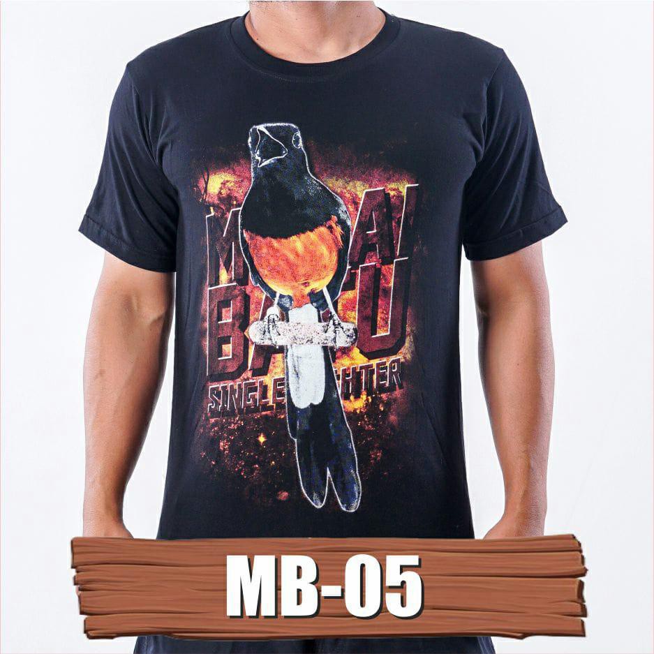 Baju Pria Distro Dewasa Original Keren  Kaos Burung Murai Batu Medan Jantan Ekor Panjang