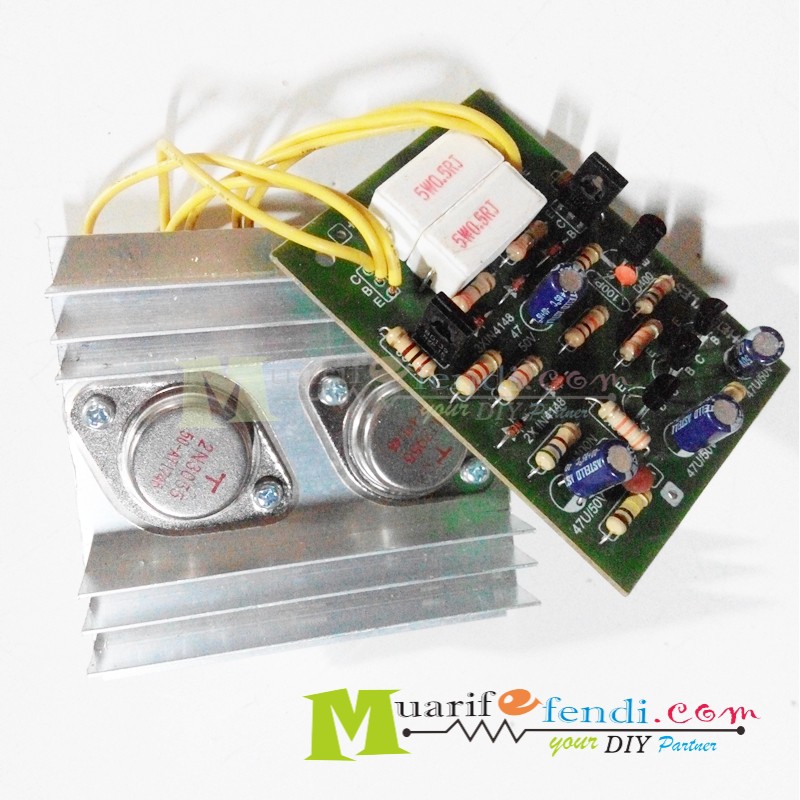 Kit Power Amplifier OCL MONO 150Watt plus final jengkol dan pendingin