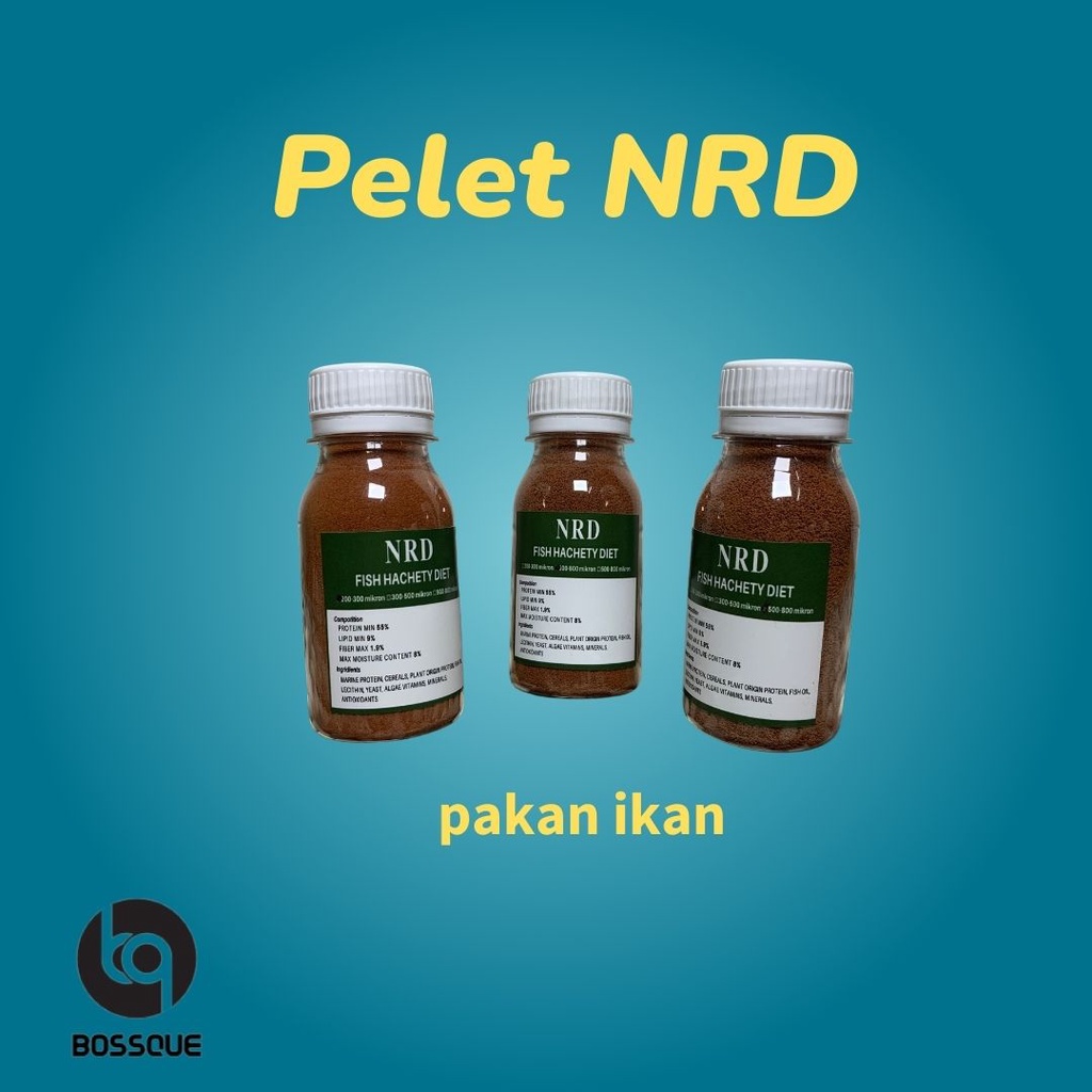 Pelet NRD 50gram Pakan Ikan Hias Cupang Guppy Terbaik Berprotein Tinggi Original