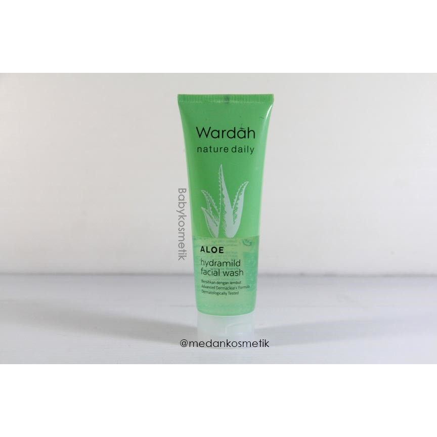Sabun Wajah Wardah Nature Daily Aloe Hydramild Facial Wash 100ml