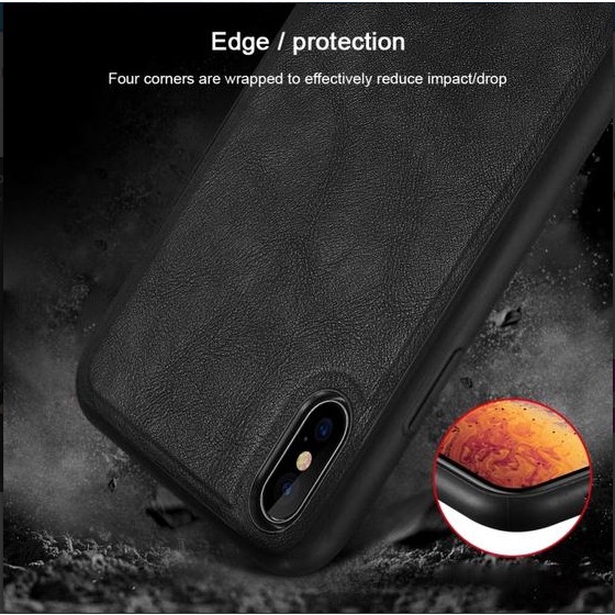 iPhone XS Max Sulada Leather Protective Case Soft Case